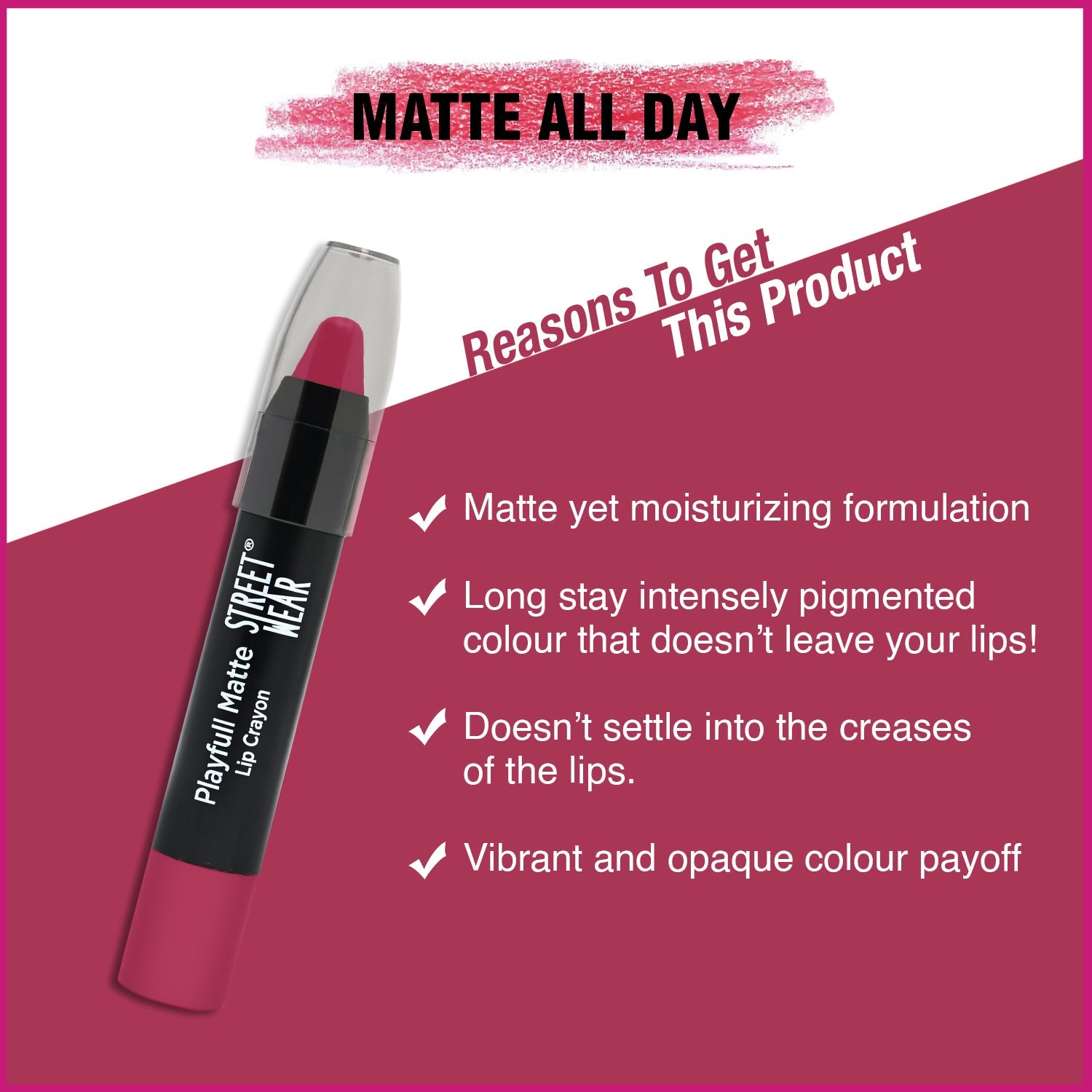 Playfull Matte Lip Crayon